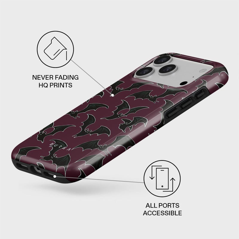 Burga iPhone 17 Pro Midnight Visitor Premium Case Compatible with Hybrid Dual-Layer Hard Shell + Silicone Protection - Scratch-Resistant Shockproof Mobile Cover - Image 3